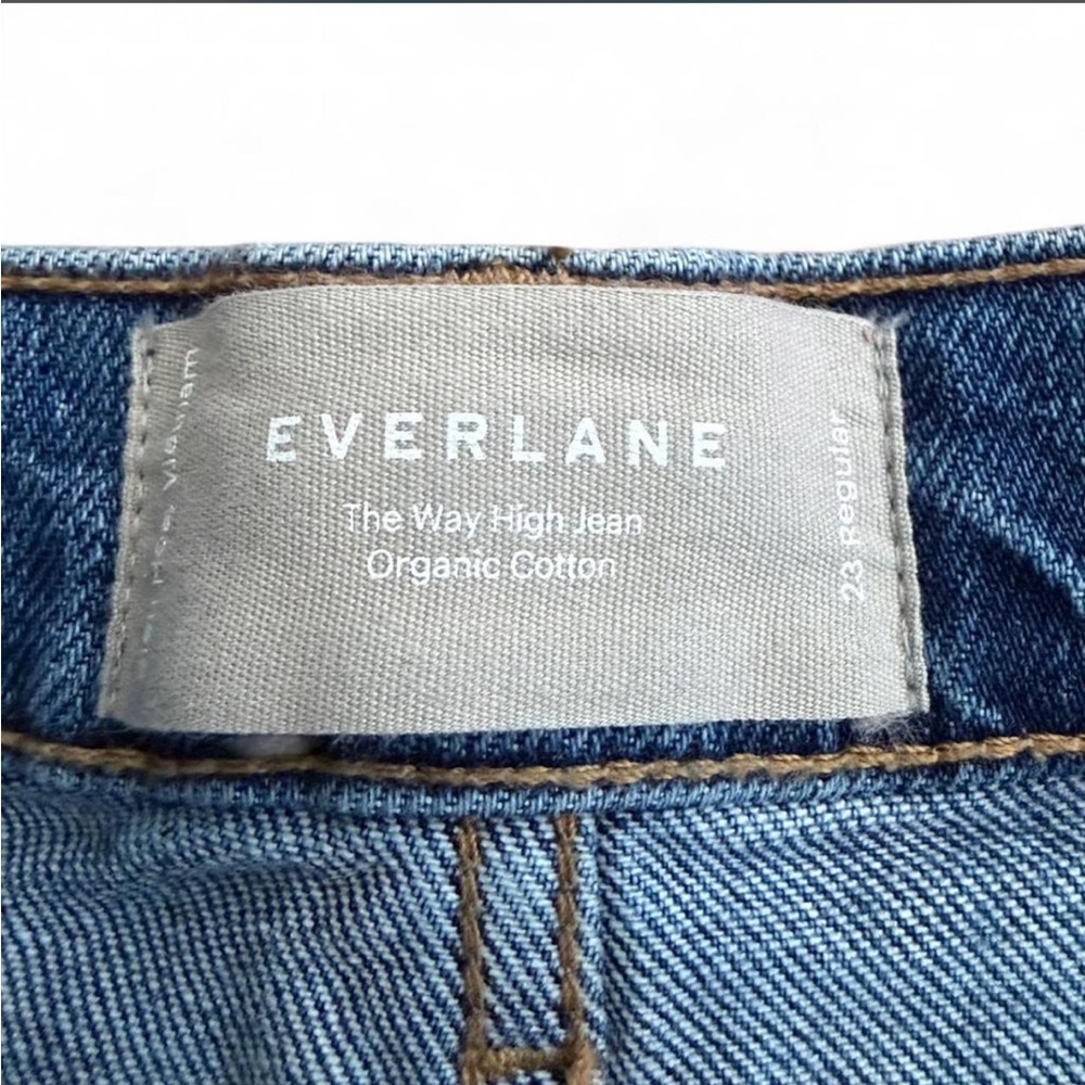 Everlane The High Rise Medium Wash blue jeans Women's Size 23 - Picture 8 of 8